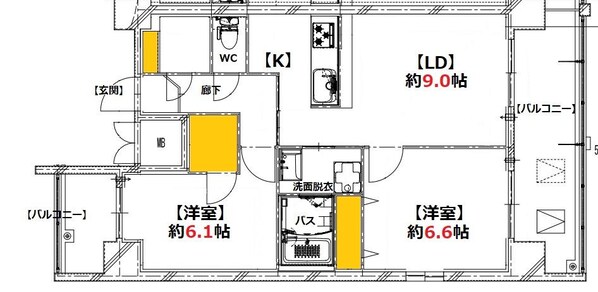 白島駅 徒歩14分 10階の物件間取画像